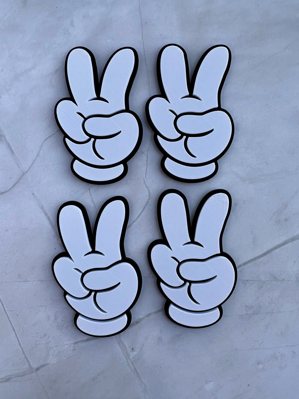 Mouse Hand Peace Sign Magnet | Pixie Dust Gift | Fish Extender Gift
