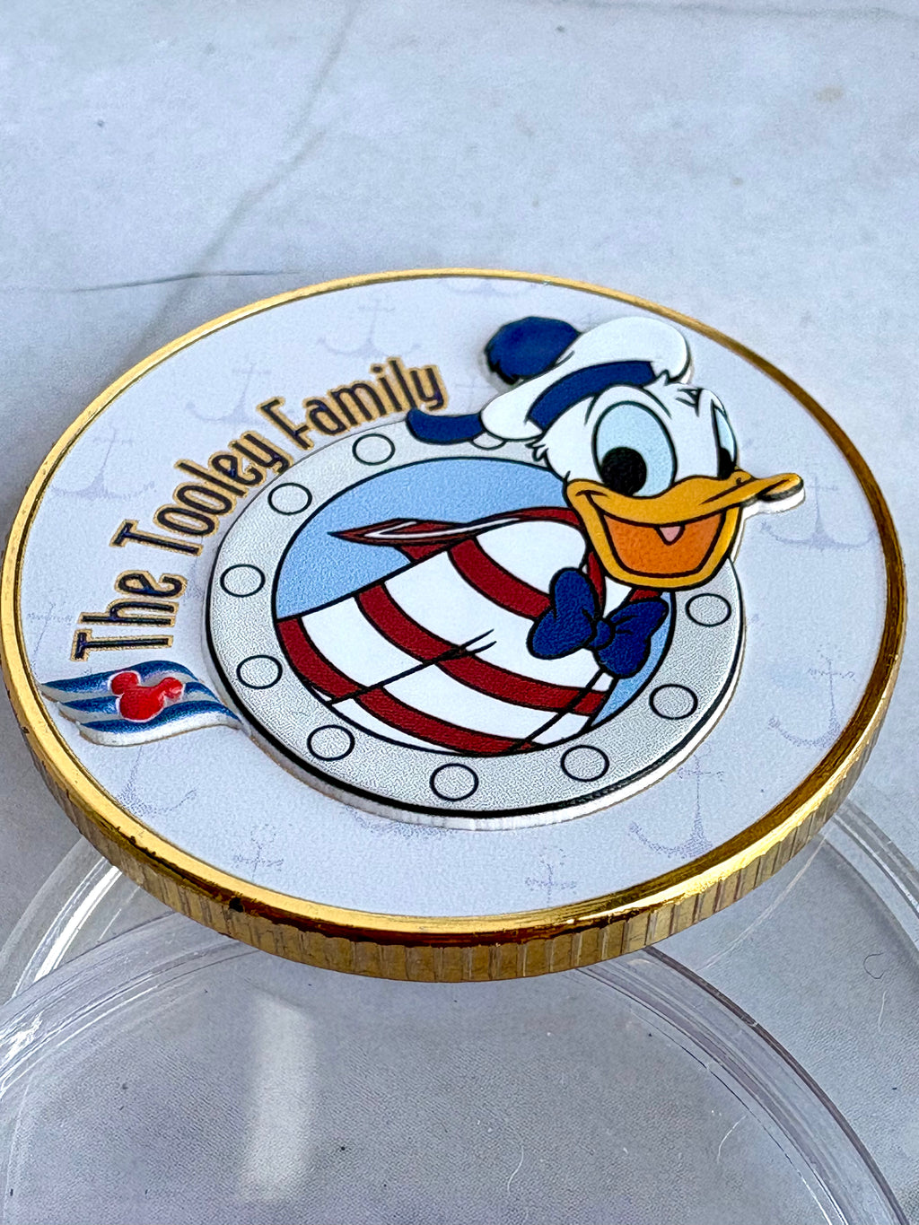 DCL Personalized Cruise Ship and Date Challenge Coin