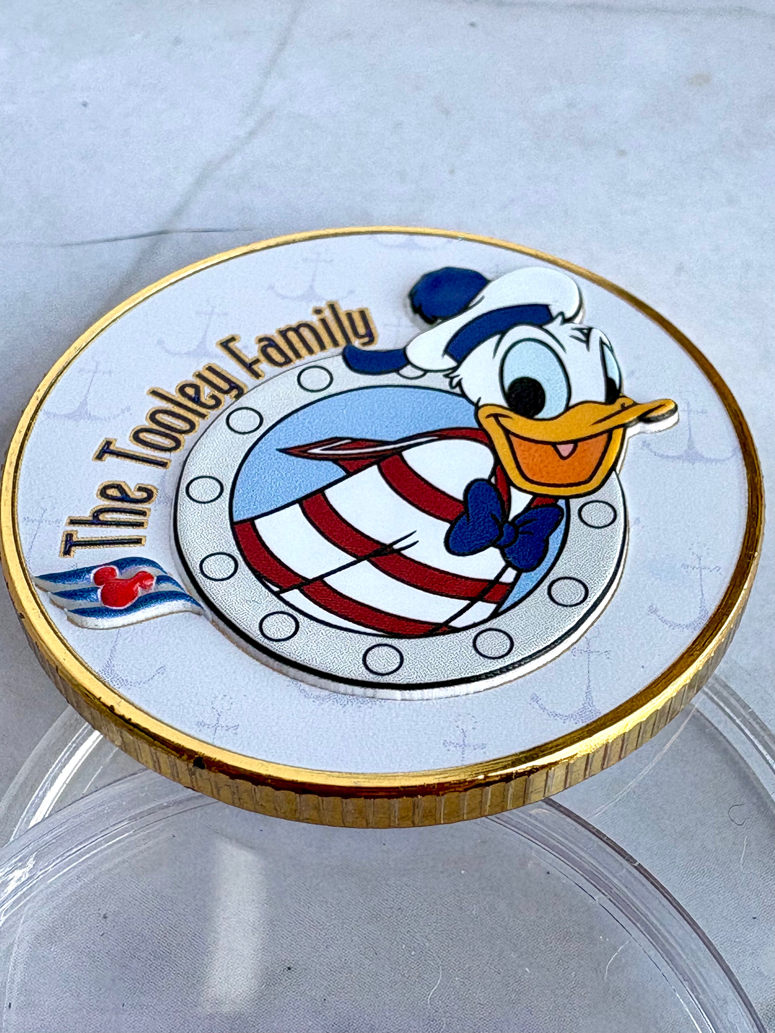 DCL Personalized Cruise Ship and Date Challenge Coin