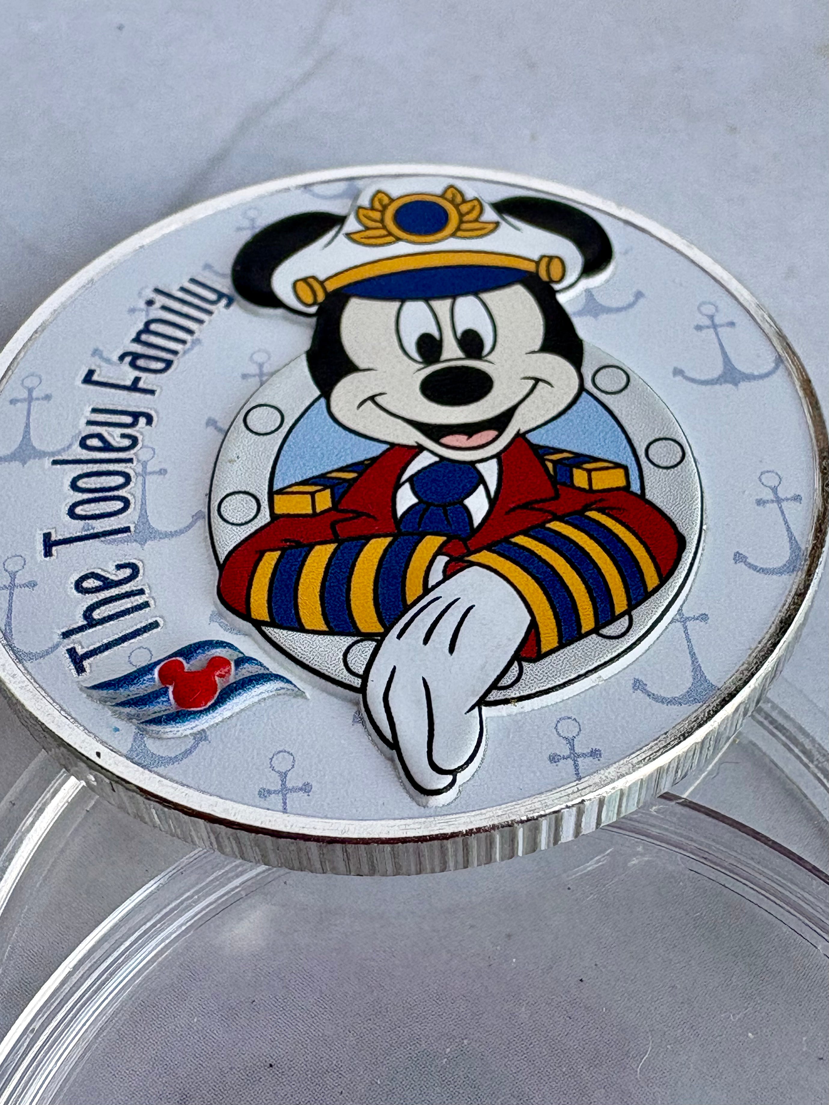DCL Personalized Cruise Ship and Date Challenge Coin