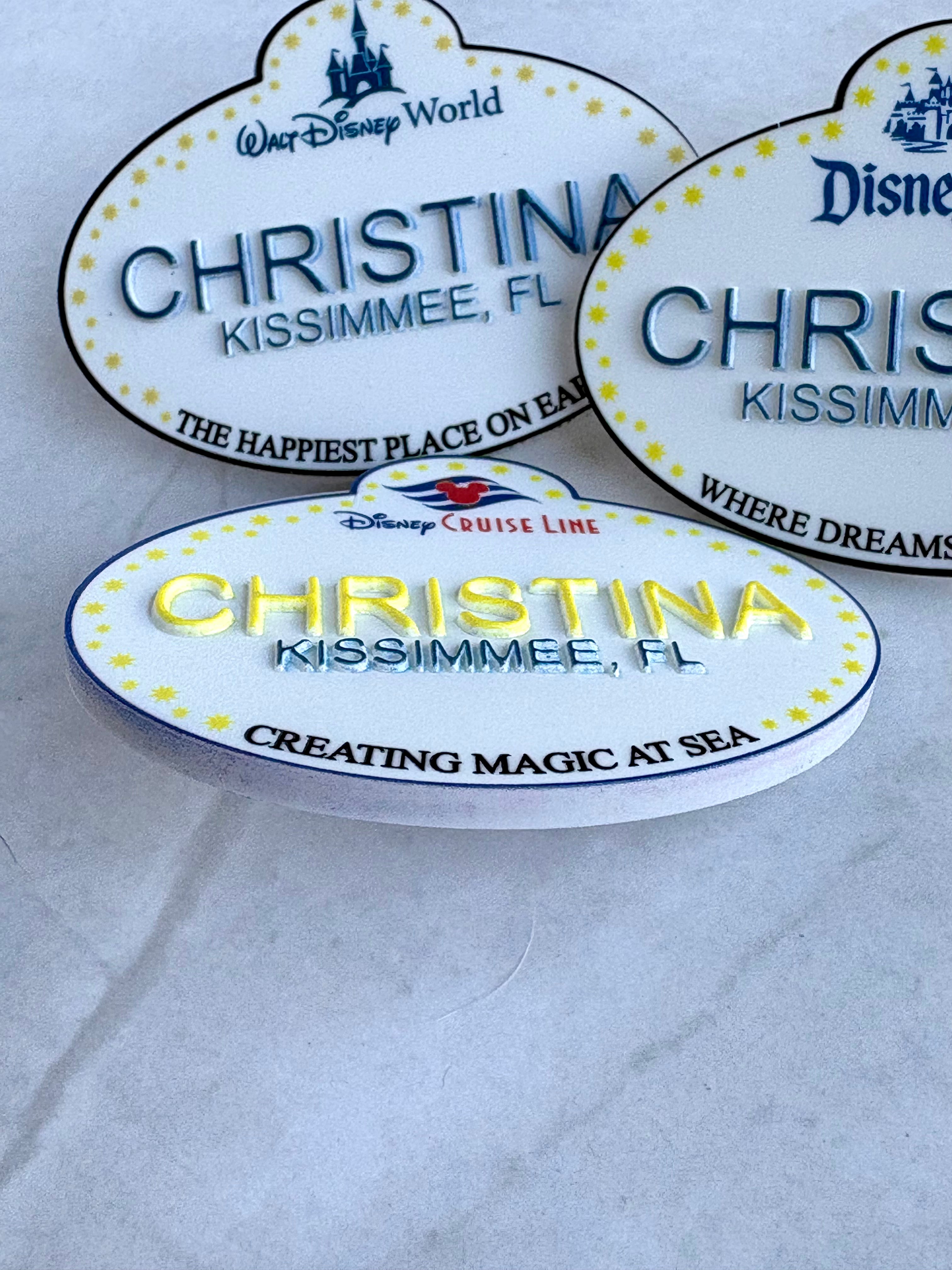 WDW DCL DL Personalized Cast Member Pin | Pixie Dust Gift | Fish Extender Gift