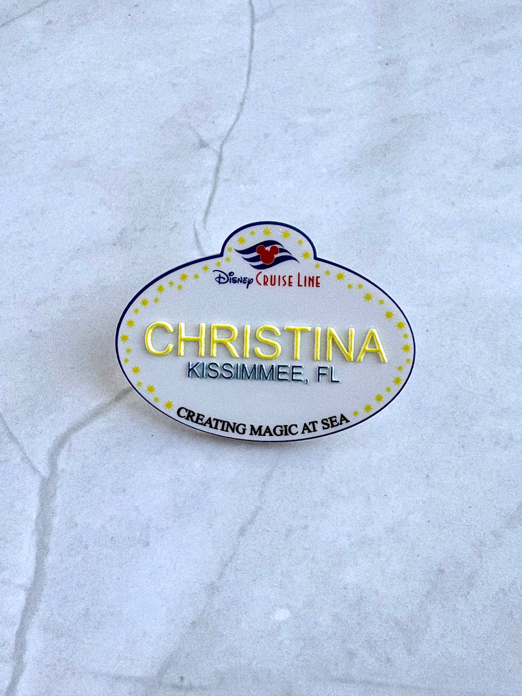 WDW DCL DL Personalized Cast Member Pin | Pixie Dust Gift | Fish Extender Gift