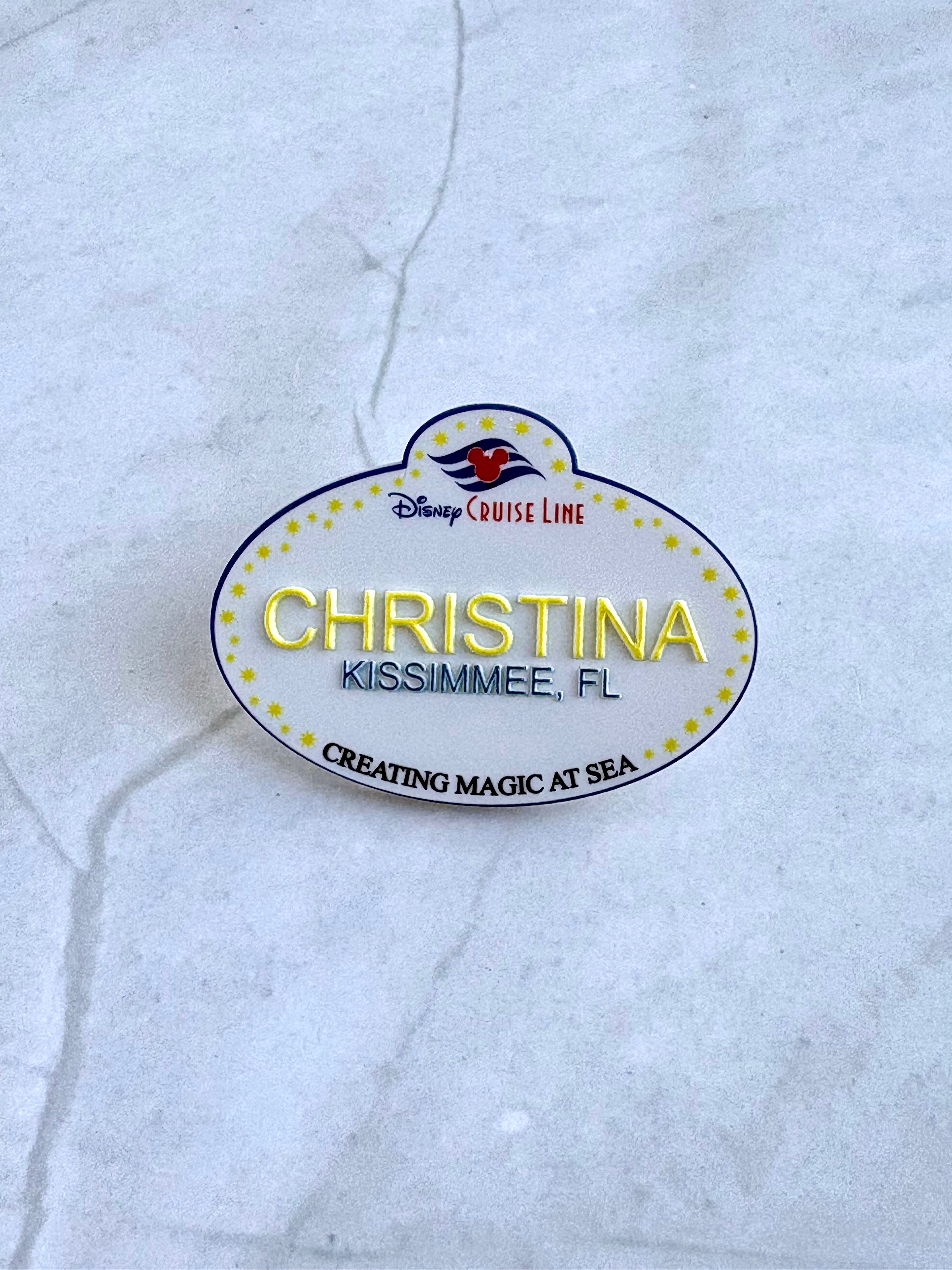 WDW DCL DL Personalized Cast Member Pin | Pixie Dust Gift | Fish Extender Gift