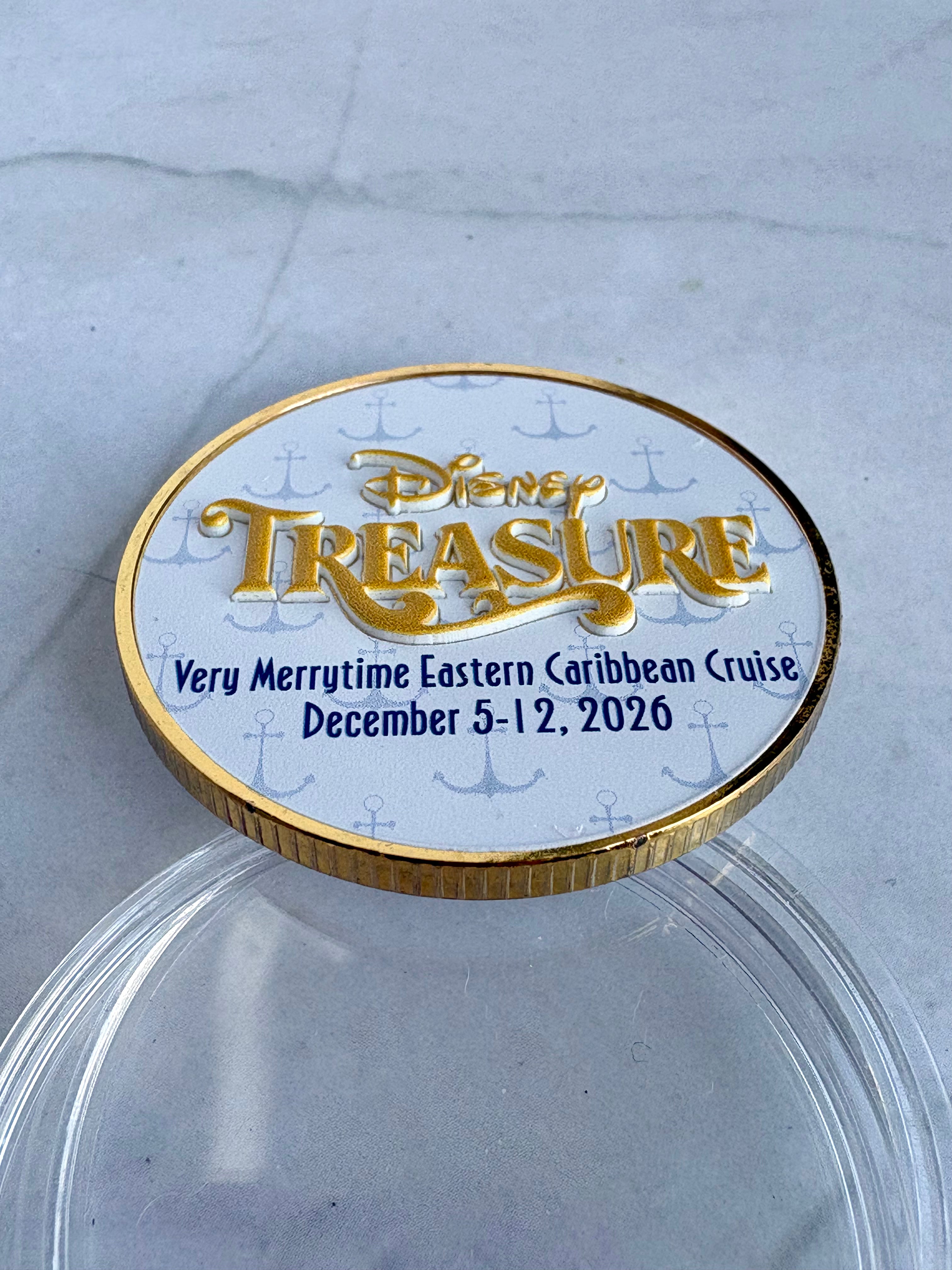 DCL Personalized Cruise Ship and Date Challenge Coin