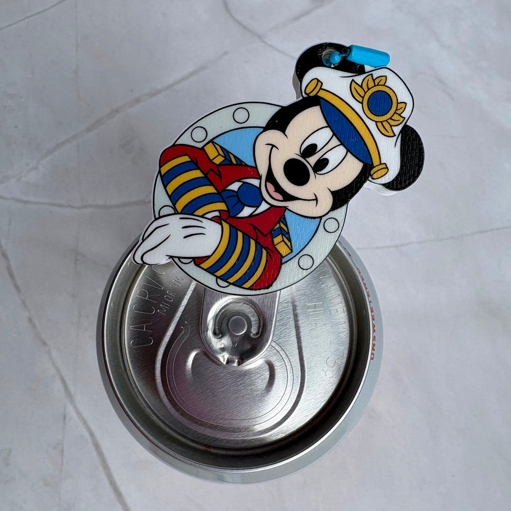DCL Mouse and Friends Can Tab Opener Keychain | Cruise Drink Opener | 3D Printed Can Tab Lifter | UV Printed Keychain | Cruise Gift | Fish Extender Gift