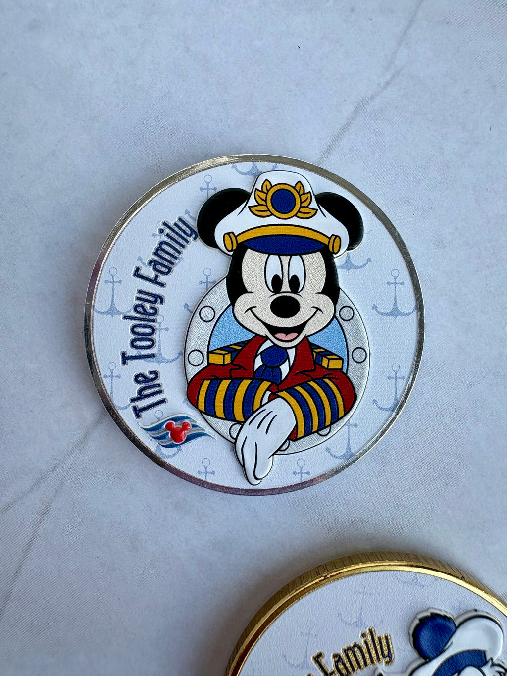 DCL Personalized Cruise Ship and Date Challenge Coin