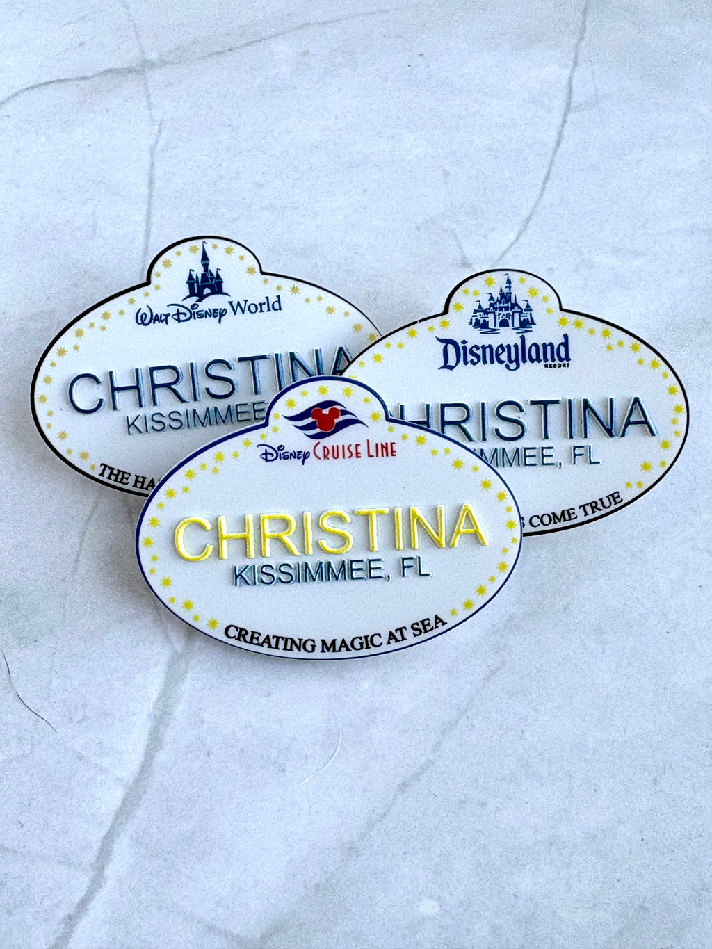 WDW DCL DL Personalized Cast Member Pin | Pixie Dust Gift | Fish Extender Gift