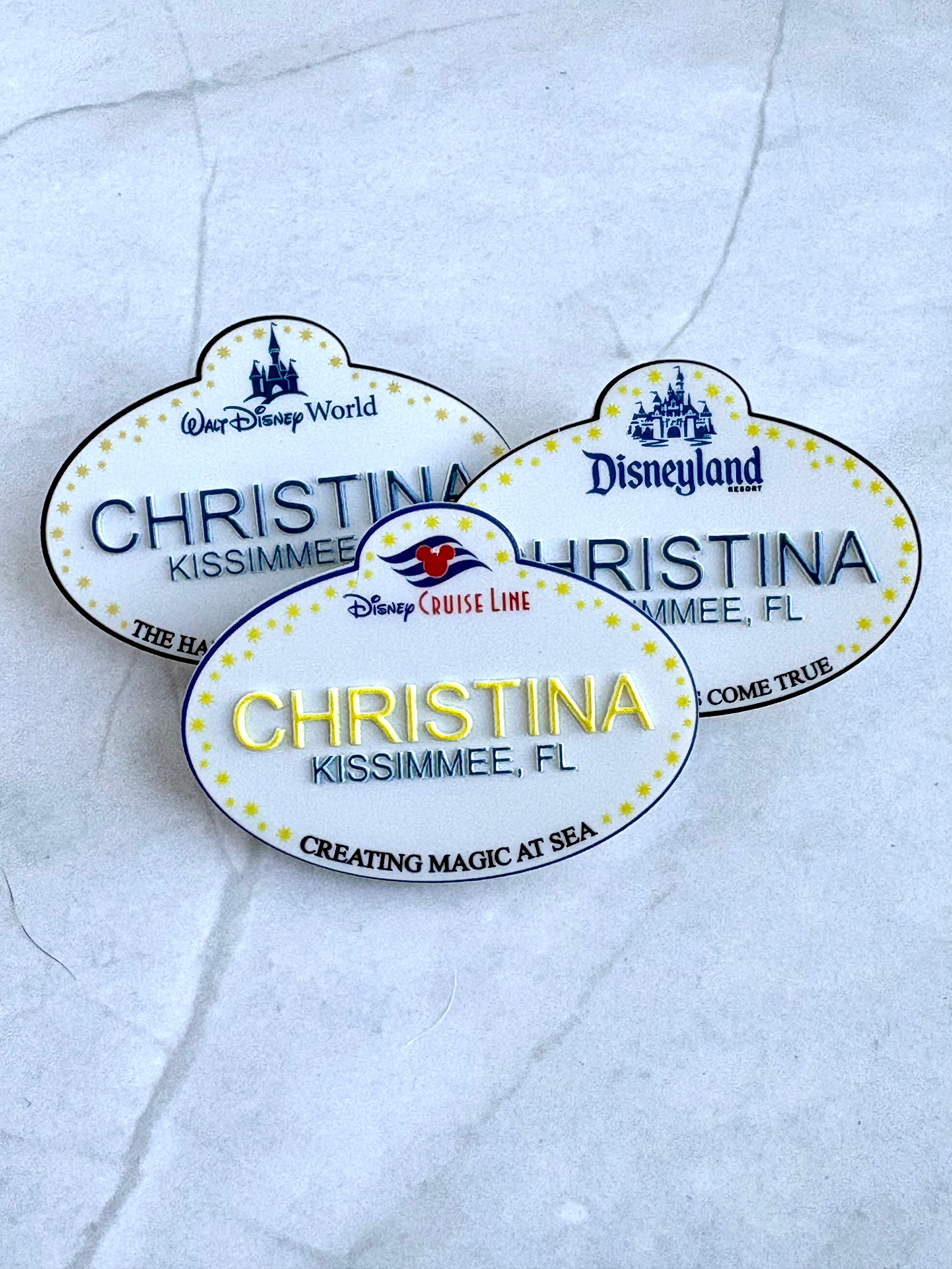 WDW DCL DL Personalized Cast Member Pin | Pixie Dust Gift | Fish Extender Gift