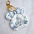 Fairytale Castle Inspired Acrylic Keychain | Watercolor Castle Bag Charm