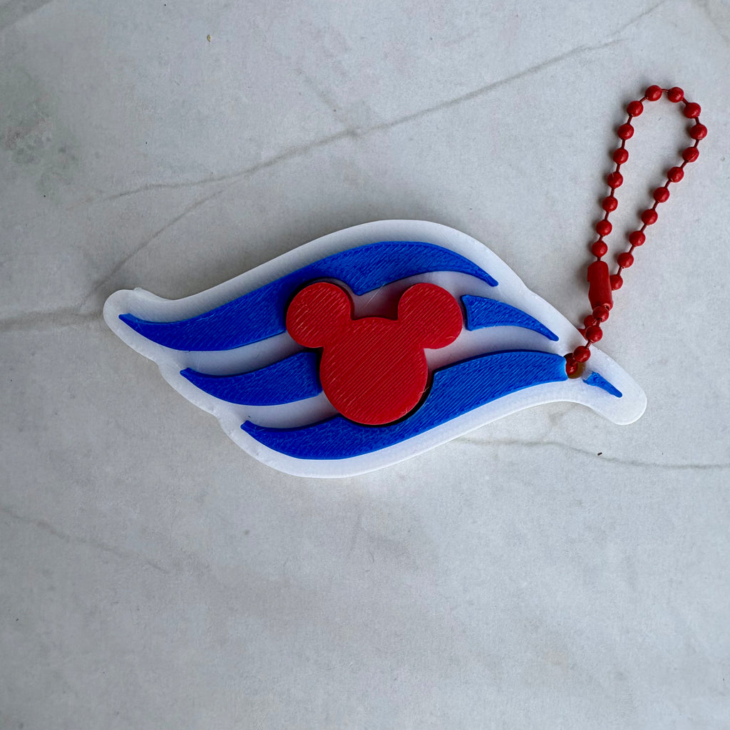 DCL Logo Can Tab Opener Keychain | Cruise Drink Tab Lifter | 3D Printed Can Opener Tool | UV Printed Cruise Accessory | Cruise Gift