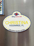 DCL Personalized Cast Member Door Magnet | Pixie Dust Gift | Fish Extender Gift