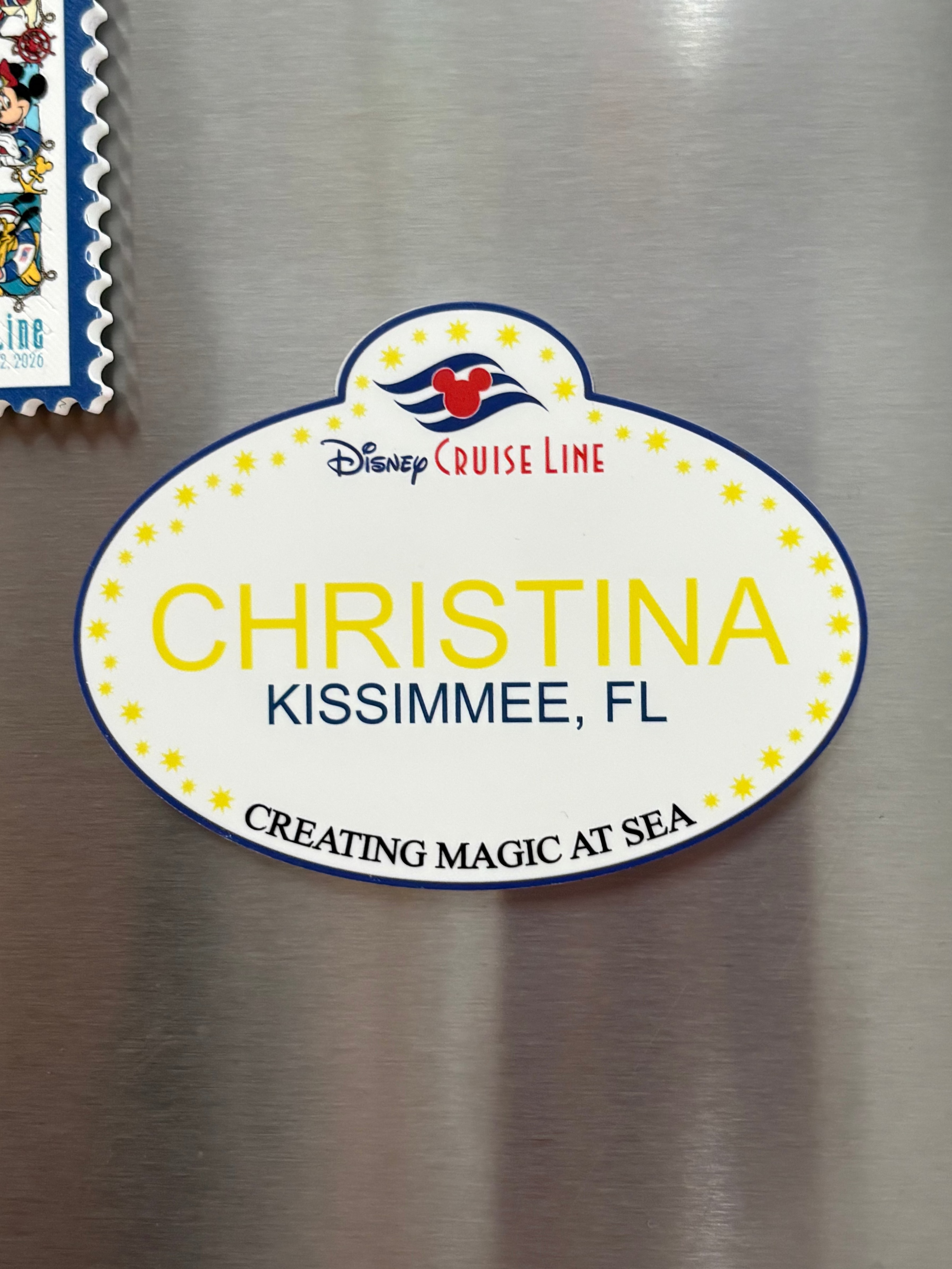 DCL Personalized Cast Member Door Magnet | Pixie Dust Gift | Fish Extender Gift