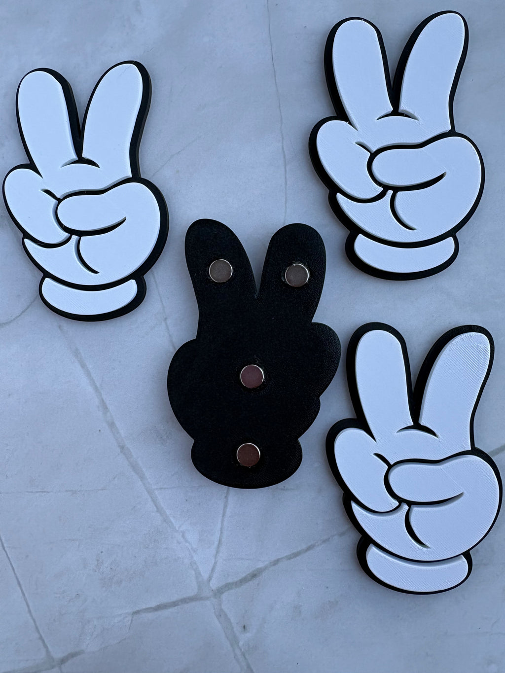Mouse Hand Peace Sign Magnet | Pixie Dust Gift | Fish Extender Gift