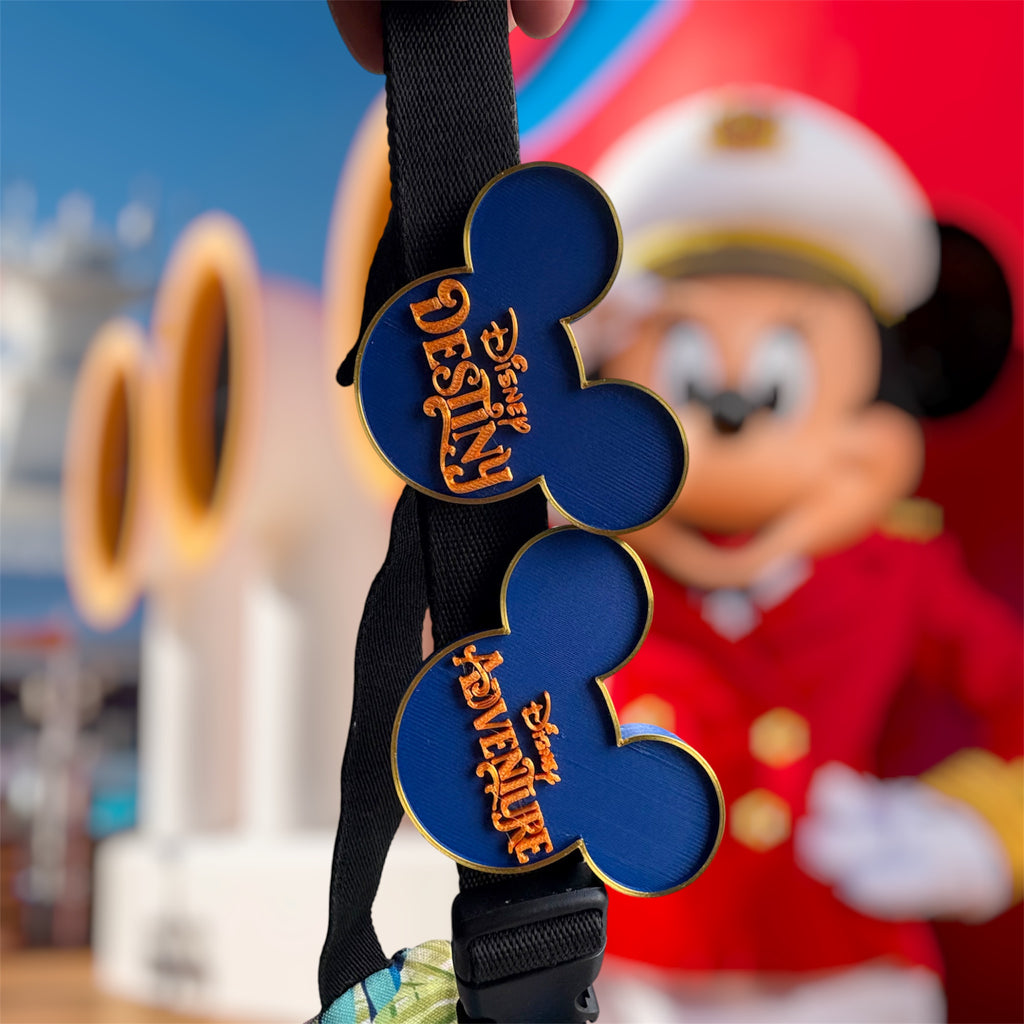 DCL Inspired Ship Name Bag and Belt Clip | Pixie Dust Gift | Fish Extender Gift