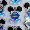 DCL Personalized Ship Mouse Ears and Bow Magnet | Pixie Dust Gift | Fish Extender Gift